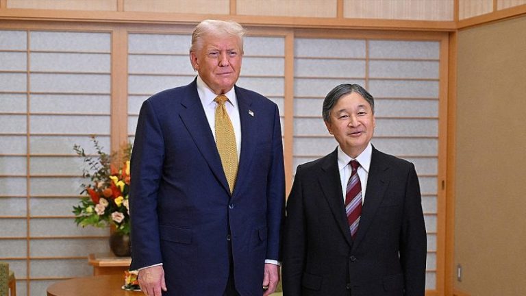 Trump courts Japan’s emperor and new PM before high-stakes Xi summit this week