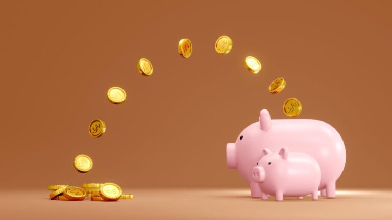 How Much Do You Actually Need in Your TFSA to Retire Comfortably? coins jump into piggy bank